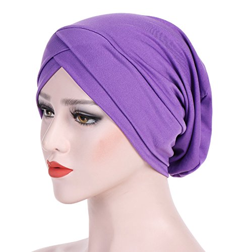 image for Emimarol Womens Head Scarf, India Muslim Scarf Hat Lightweight Stretch