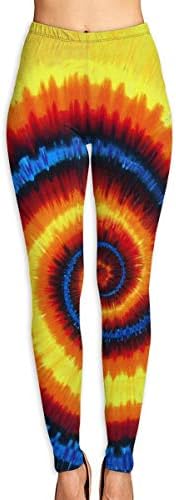 HHFASN Womens Yoga Leggings True Tie-Dye Printed Active Workout Leggings