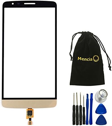 Mencia Touch Screen Glass Digitizer for Lg G3 Stylus D690n Lg D690 with Tools （Gold）
