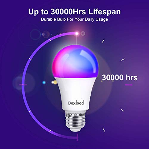 Smart Light Bulb Works with Alexa Echo Google Home Siri, RGB Color