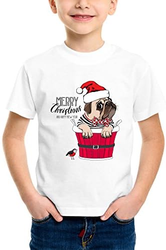Cute Puppy Said Merry Christmas Kids T-Shirt (Boys/Girls)