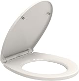 AAN Soft Close White Toilet Seat Quick Release UF Material Top Fitting Oval view 4