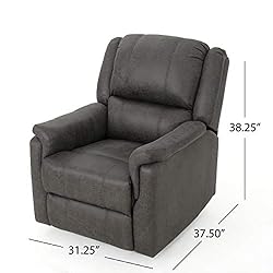 Jemma Tufted Slate Microfiber Swivel Gliding