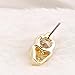 Bele Skull Stud Earrings 18K Gold Plated Cubic Zirconia Stud Earrings Womans Earrings Studs
