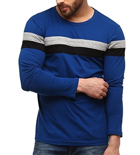 gritstones men's plain slim fit t-shirt