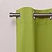 NICETOWN Fresh Green Curtains for Window - Easy Care Home Decor Curtain Panels with Grommet-Top (29W by 36L + 1.2 inches Header, Fresh Green, 2 Panels)
