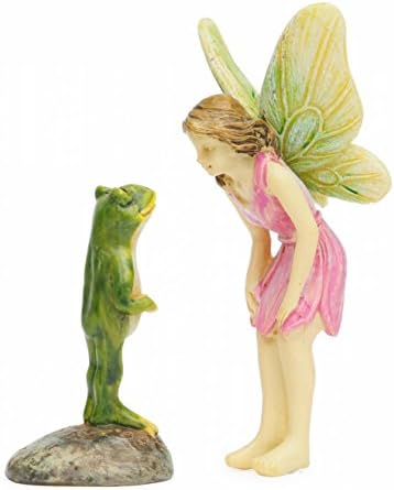 Miniature Fairy Garden "Are You Really A Prince" Frog Princess Fairy