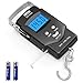 Dr.meter Backlit LCD Display 110lb/50kg Electronic Balance Digital Fishing Postal Hanging Hook Scale with Measuring Tape, 2 AAA Batteries Included primary