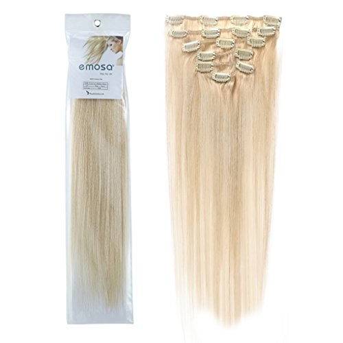 Emosa #60 22 inch 70g 7pcs 100% real human hair clip in…