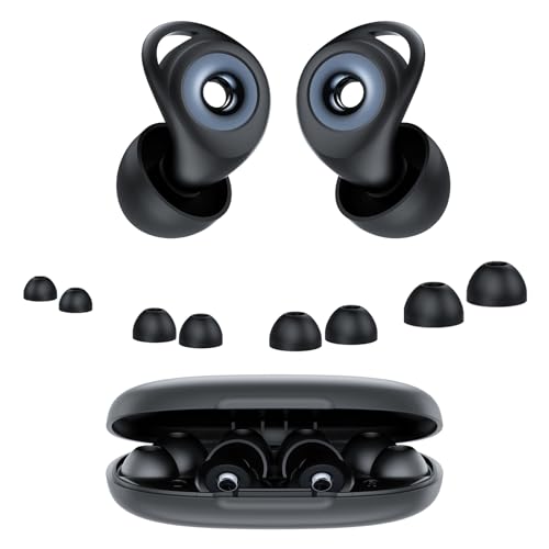 Tapones Oidos Ruido Dormir, 45dB Cancelación de Ruido, 4 Tamaños (XS/S/M/L)