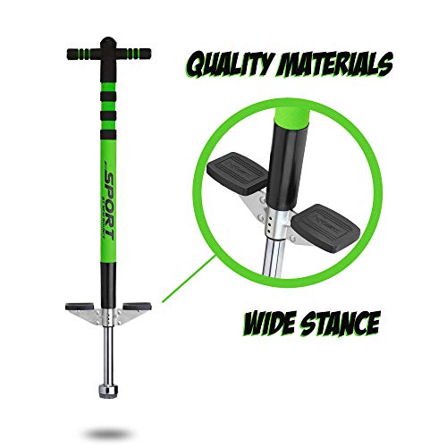 New Bounce Pogo Stick for Kids - Pogo Sticks for Ages 5 and Up, 40 to 80 Lbs - Sport Edition, Quality, Easy Grip, PogoStick for Hours of Wholesome Fun. New Bounce Pogo Stick for Kids - Pogo Sticks for Ages 5 and Up, 40 to 80 Lbs - Sport Edition, Quality, Easy Grip, PogoStick for Hours of Wholesome Fun.