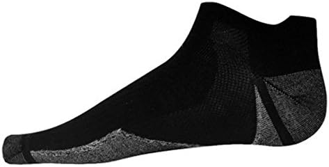 Silver-Infused Odorless Ankle Socks, Black, Medium, by Y Athletics