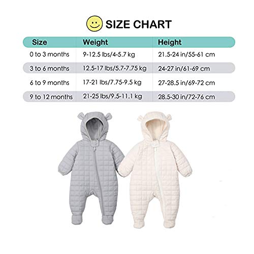BABY GIRL BOY SNOWSUIT12-18 MONTHS DOWN JACKET HOODED ROMPER JUMPSUIT INFANT SPRING WINTER OUTWEAR