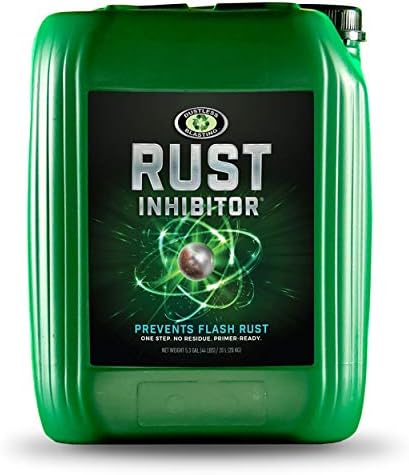 Rust Inhibitor - Removes Contamination, Including Salts, acids, abrasives, Oils, and greases in one Step - Best Solution for Wet Blasting - 5.28 Gallon Easy Pour Container
