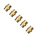PowRyte Elite Solid Brass Fiting, Female Coupling Set - 1/4-Inch NPT x 1/4-Inch NPT, 5-Pack