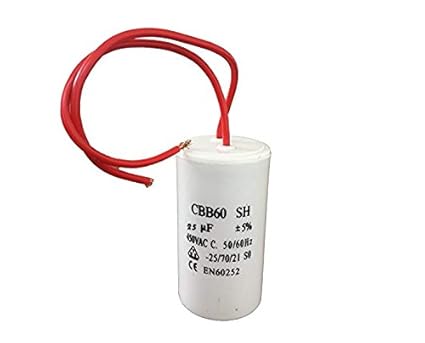 CBB60 Motor Run Capacitor 250V AC 120uF - Round Plastic Capacitor For Air Compressor Motors