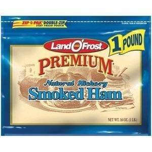 LAND O' FROST PREMIUM LUNCH MEAT COLD CUTS SMOKED HAM 16 OZ PACK OF 2