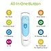 【2019 Updated】TEIBAKY Thermometer for Fever Forehead and Ear Thermometer Baby, Kid and Adult LED Display Accurate Reading with Fever Indicators Medical Thermometer Professional Certification