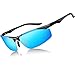 ATTCL Men's Sports Polarized Sunglasses Driver Golf Fishing Al-Mg Metal Frame (Fashion Blue, 2206)