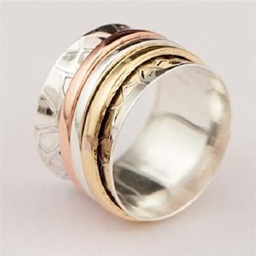 three metal ring