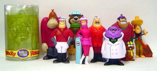 Wacky Races Set of 8 Vinyl Figures