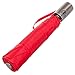 Totes Auto Open Auto Close Umbrella w/ Grey Handle (Red)