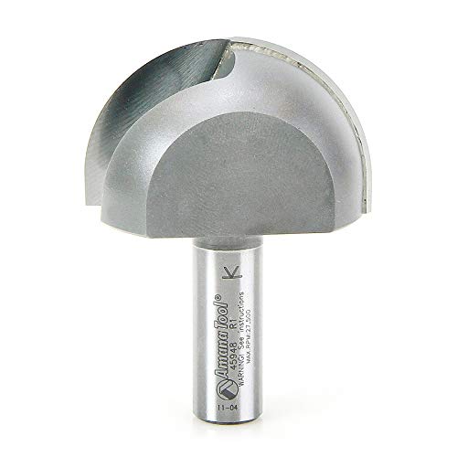 Amana Tool - 45948 Carbide Tipped Core Box 1" Radius x 2" Dia x 1-1/4 x 1/2 Shank