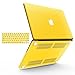 iBenzer Macbook Pro 15 Inch Case 2012-2015, Soft Touch Hard Case Shell Cover with Keyboard Cover for Apple MacBook Pro 15 with Retina Display A1398, Yellow, MMP15R-YW+1