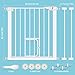 Cumbor 37.8. Auto Close Safety Baby Gate, Extra Tall Durable Dog Gate with Door, Easy Walk-Thru Child Gate for The House, Stairs, Doorways & Hallways. Includes 4 Wall Cups & (2) 2.75- Inch Extension