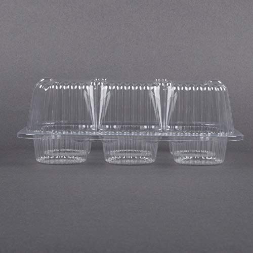 10 Cupcake Containers Plastic Disposable High Dome Cupcake Boxes 6