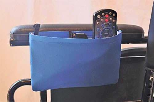 Wheelchair Arm Rest Bag Single Pocket - Fits mosts manual, powered or electric wheelchairs