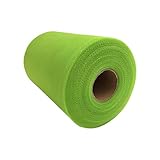 RayCC Tulle Roll Spool 6 Inch x 100 Yards (300FT) Wedding Party Decoration ,Tutu Skirts (Light Green Colour)