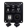 POTO-Car-5-Gang-Waterproof-Car-Auto-Boat-Marine-LED-Rocker-Panel-Switch-Circuit-Breakers-with-Dual-USB-Power-Charger-Adapter-for-RV-Car-Boat
