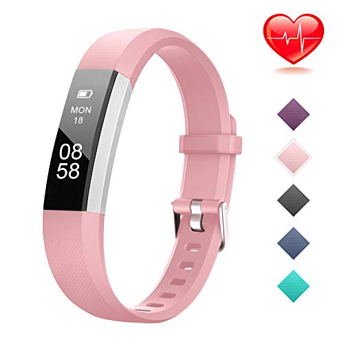 Lintelek Fitness Tracker, Slim Activity Tracker with Heart Rate Monitor, IP67 Waterproof Step Counter, Calorie Counter, Pedometer for Kids, Women, Men and Gift - Thumbnail 7