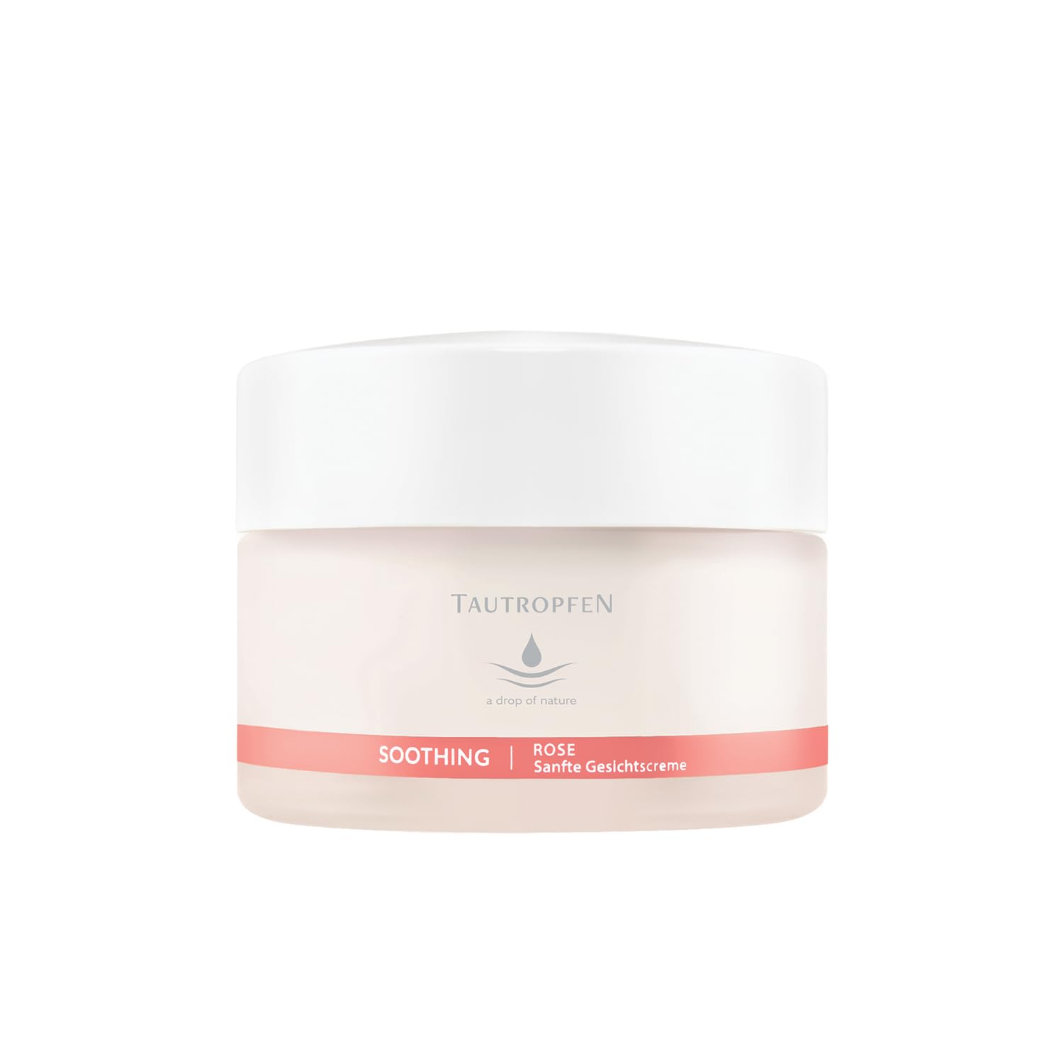 Tautropfen Rose Soothing Solutions, Gentle Facial Cream For Delicate and Easily Irritated Skin, 50 Milliliter