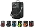 Large Wig Travel Box with Top Handle, Shoulder Strap & Double Zipper, Carrying Case with Removable Head-Holding Base - Black Square Design - by Adolfo Design