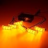 3-Flashing-Modes-Amber-18-LED-Warning-Hazard-Construction-Strobe-Light-Control-Module-Mounting-Bracket-Bar-Pickup-Truck-SUV-Boat-Set-of-6