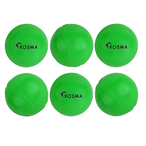 Kosma Set of 6 Wind Ball Cricket Ball | Soft Training Balls | Sports & Outdoors (Green Thanksgiving, Christmas, Birthday - Thumbnail 5