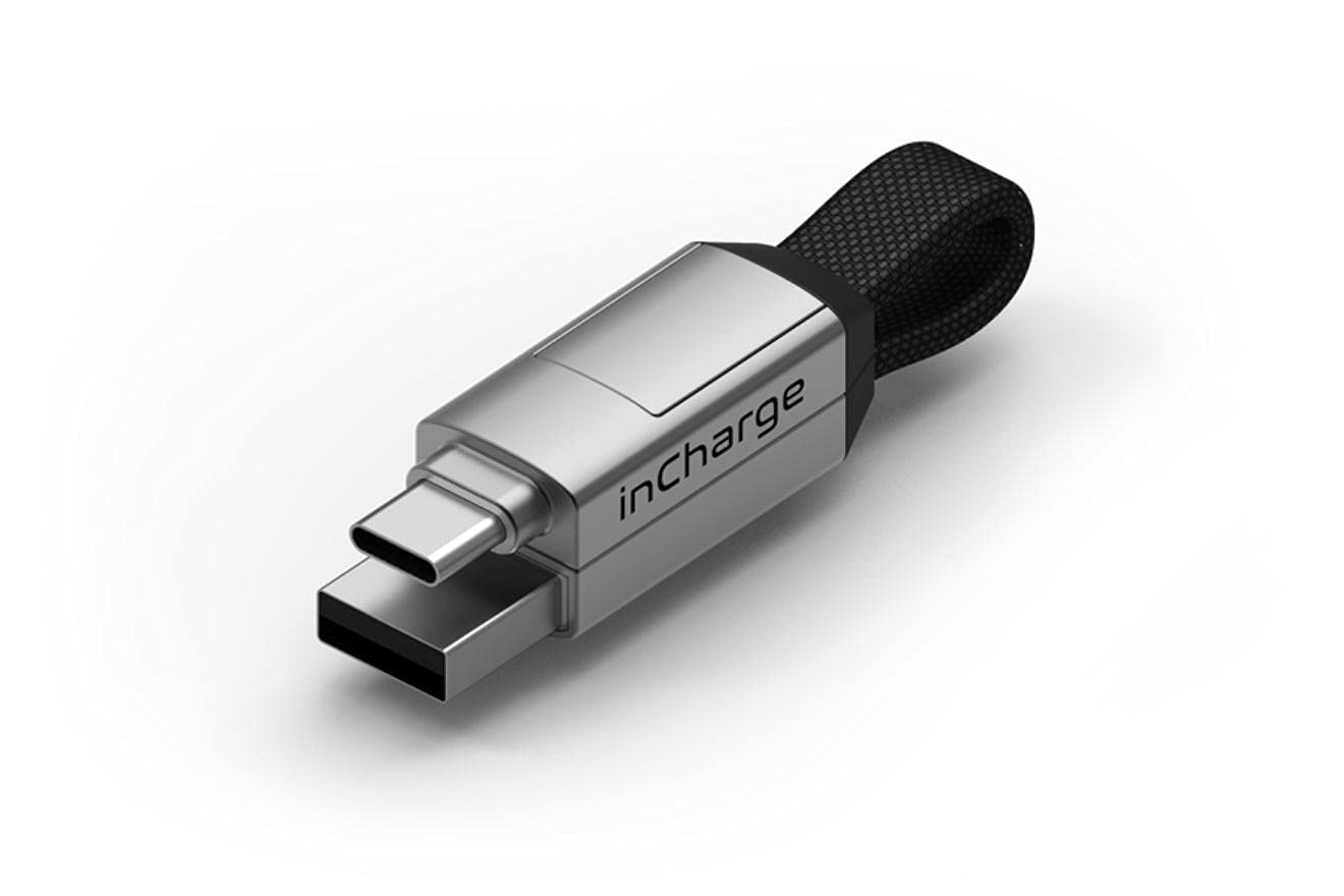 インチャージ6 ホワイト 6in1 マルチ充電ケーブル Type-C Type-A MicroUSB商品画像