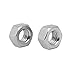 Uxcell a16042500ux0913 M1.6 Thread Dia 304 Stainless Steel Hex Nut Screw Cap Fastener Silver Tone (Pack of 25)