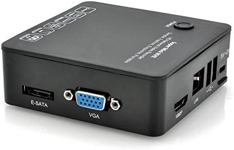 CTVMAN Super Mini CCTV NVR 8CH for IP Camera 720p 960p 1080p Support ONVIF HD 8 Channel Network Video Recorder With HDMI E-Sata USB Connection Ports by CTVMAN