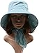 Ls Lady Womens Summer Flap Cover Cap Cotton Anti-UV UPF 50+ Sun Shade Hat With Bow. Adjustable Hat