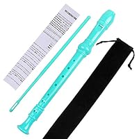 sdazz Descant Soprano Recorder German Style 8 Hole with Cleaning Rod,Black Storage Bag | Music Instrument Toy for Kids Party Favor Gift