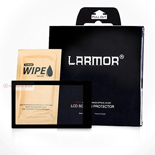 GGS LARMOR Screen Protector for FUJIFILM XPRO2, from Tempered Glass Foil, Self-Adhesive, 4th Generation