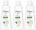 Dove Go Fresh Cool Moisture Body Wash Nutrium Cucumber and Green Tea, 3 Oz Travel Size (Pack Of 3)