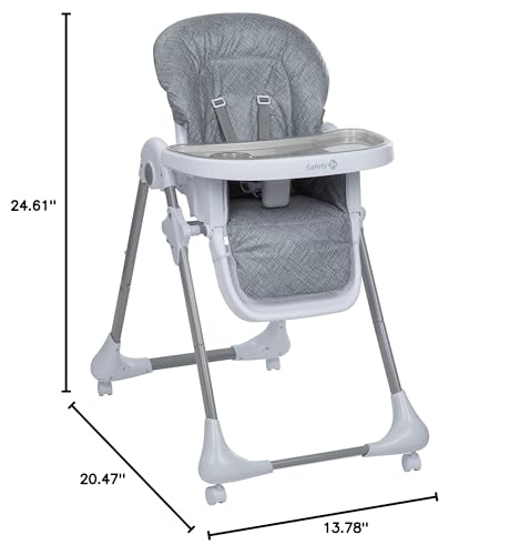 Safety 1st High Chairs for Babies and Toddlers, 3-In-1 Grow and Go with Tray and Adjustable Seat, Birchbark