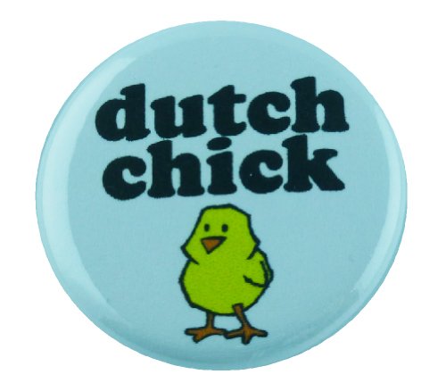 Dutch Chick 2.25" Keychain - Girly Girl Pride Holland Netherlands
