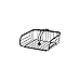 Spectrum Ashley Weighted Napkin Holder (Black) - Dispenser & Décor for Kitchen, Dining Room, Outdoor, & Bar Tabletop Storage