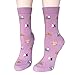 Chalier 5 Pairs Womens Cute Funny Socks Casual Cotton Crew Animal Socks, Style 04, One Size