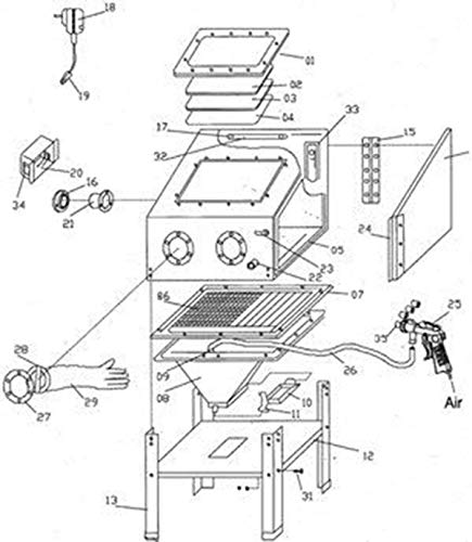 DBM IMPORTS 220L Abrasive Sand Blast Blaster Sandblaster
